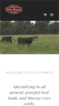 Mobile Screenshot of gilesfamilyranch.com